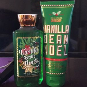 Vanilla Bean Noel Body Cream and Shower Gel Set